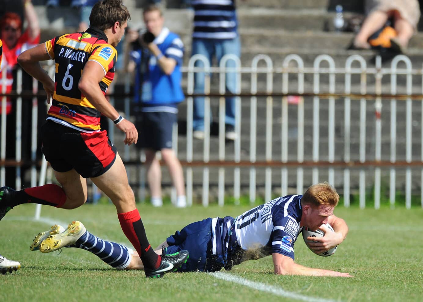 2011 - Featherstone v Dewsbury - Featherstone v Dewsbury rlphotos - Jon Grayshon try 01